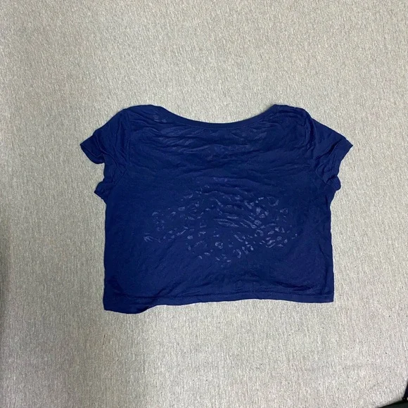 Milwaukee Brewers retired Logo Burn Out Crop Top - Picture 5 of 8